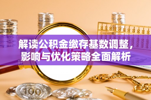 赤城解读公积金缴存基数调整，影响与优化策略全面解析